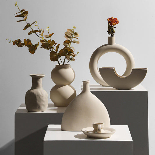Tromsø Modern Minimalist Ceramic Vase Flower Ornaments