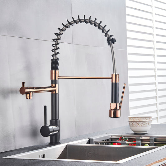 Matera Full Copper Pull-Out Kitchen Faucet